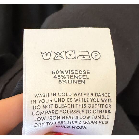 Peppermayo Puff Sleeve Victorian Mini Dress Black Size 6 NEW - Picture 8 of 8